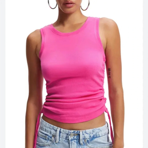 Good American Tops - Good American Scrunch Tank Top Size 2